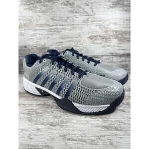 Men's K-Swiss Express Light Gray/Navy Pickleball Shoes Sz 10.5 Athletic EUC!